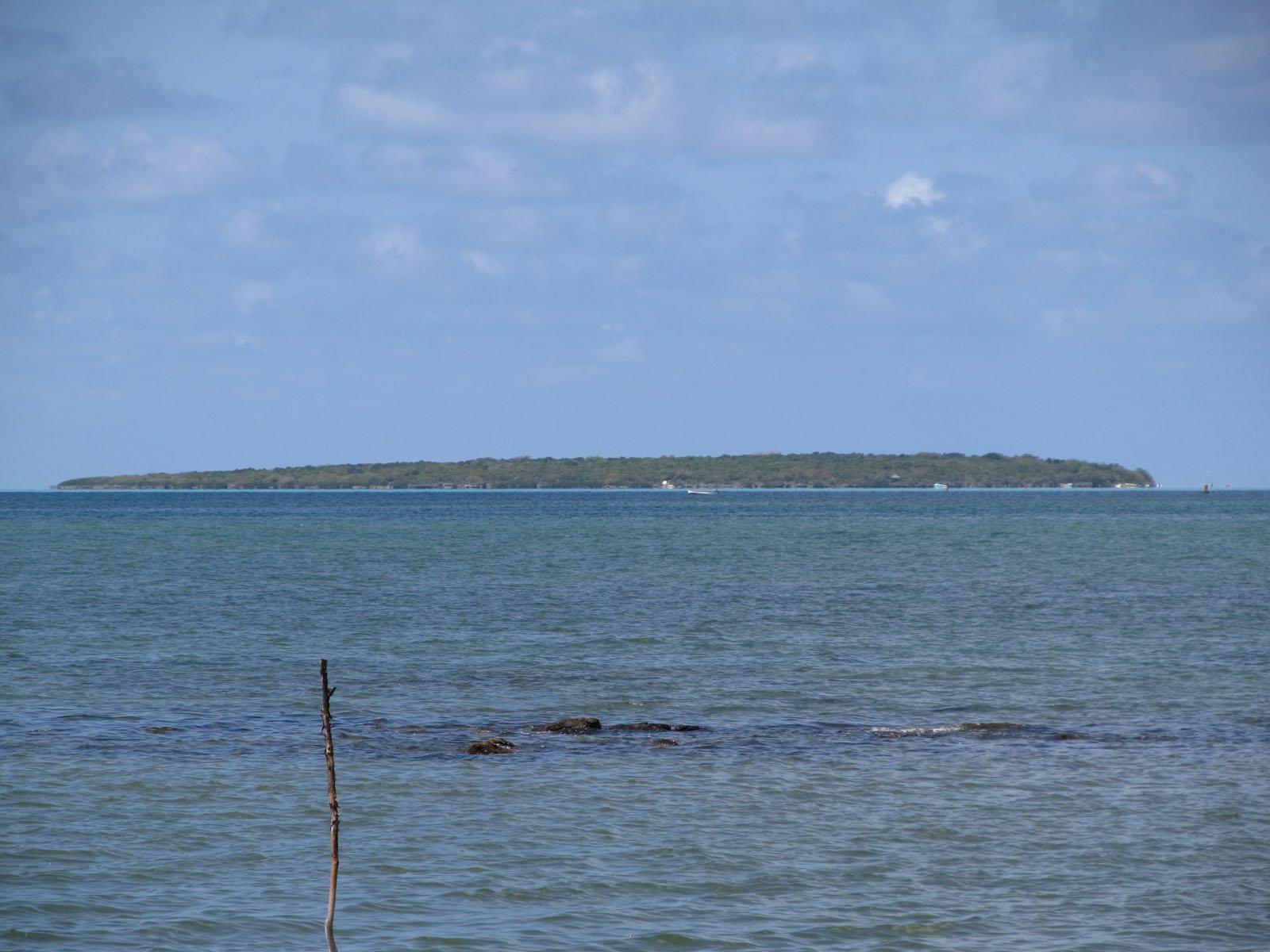 Île aux Aigrettes seen from the sea