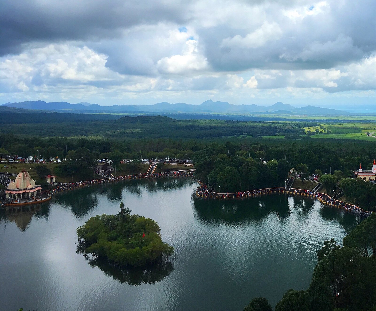Grand Bassin (Ganga Talao) seen from above